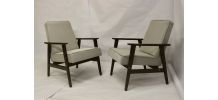 Paire de fauteuils Henryk Lis 300-190 années 1970 retapissée
