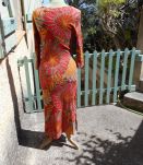 robe longue desigual neuf demarquee vintage t xs ou 34-36 
