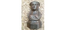 buste  femme  , alsace , en  fonte