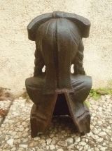 buste  femme  , alsace , en  fonte