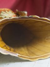 Très beau vase paonne et son paonneau