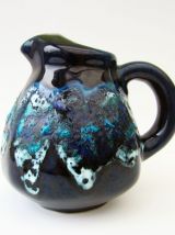 Petit PICHET vintage bleu | style fat lava | capacité 1 L
