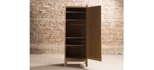Armoire / vestiaire d'internat relooké en vert fumé