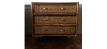 Commode en rotin, vers 1960 