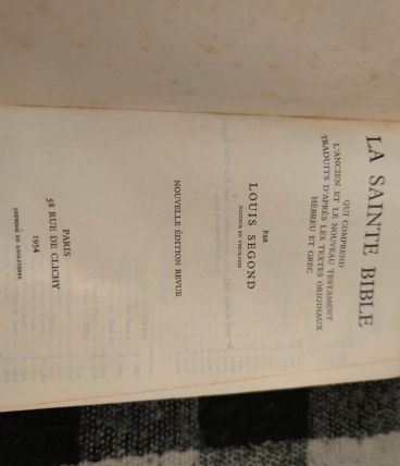 La sainte Bible 