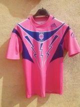 Maillot rugby Stade Français Paris SF rose 2006 ADIDAS vinta