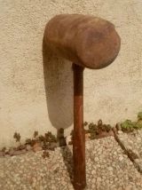 gros maillet en bois,ancien , vintage