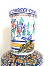 Grande potiche faïence de Desvres  49cm 