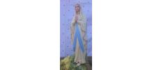 Ancienne statue religieuse en plâtre polychrome (années 60)