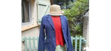 DIESEL VESTE VINTAGE JEAN BLEU MARINE QUASI NEUF T  M  OU 38