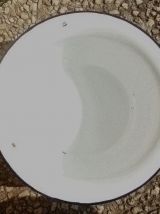 pot de chambre acier émaillé,vintage 