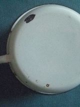 pot de chambre acier émaillé,vintage 