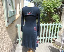 DESIGUAL ROBE NOIR QUASI NEUF VINTAGE T 36-38