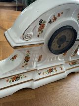 Horloge de cheminée porcelaine