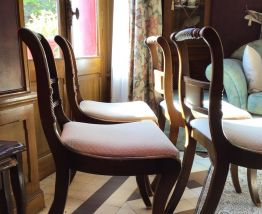 4 chaises acajou style anglais 1920