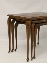 Lot de 3 tables gigognes style Louis XV.