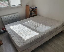 Lit + Matelas 2 places 160x190 BULTEX (négociable)