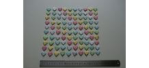 Lot de confettis coeurs en origami Pastel couleurs douces
