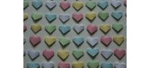 Lot de confettis coeurs en origami Pastel couleurs douces
