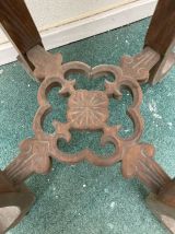 Sellette art nouveau avec marbre rose fin XIXème siècle