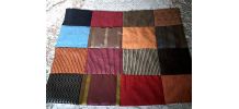 Plaid en tissu patchwork fait main