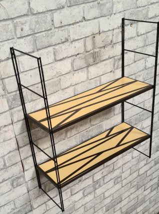 etagere style string 1960   motif geometrique    49x48x17 fi