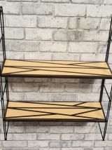 etagere style string 1960   motif geometrique    49x48x17 fi