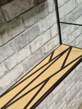etagere style string 1960   motif geometrique    49x48x17 fi