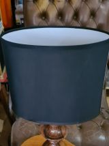 lampe  1950  pied tourner en olivier ,45x23    tres belle ab