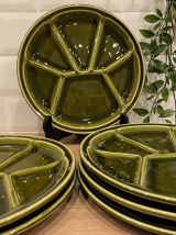 Set de 6 assiettes à fondue Gien 