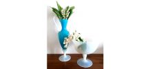 Vase médicis en opaline 