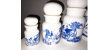 Pots opaline vintage