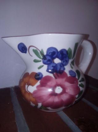 Pichet fait main d Italie en faience