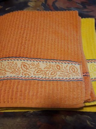 Grandes serviettes toilette luxe Santens