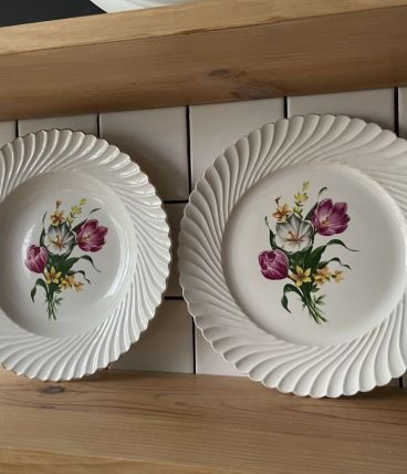 2 assiettes vintage de Luneville