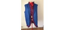 Gilet soie réversible Vintage
