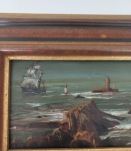 Peinture sur bois 3 mats en pointe du raz 