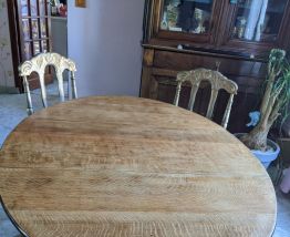 TABLE GATELEG revisitée et chaises