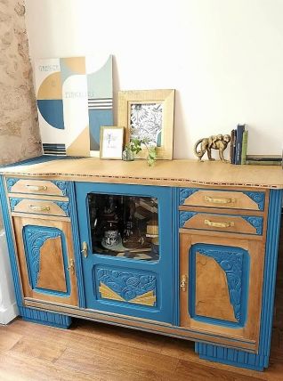 Buffet bleu année 40