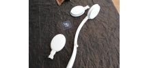 BROSSE LONG MANCHE PLIABLE BLANC POUR LE DOS 