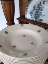 12 assiettes creuses Digoin et Sarreguemines 