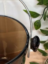 Seau à glace en verre fumé Lever