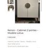 KENZO - Cabinet 2 portes - Kenzo - Modèle Lotus