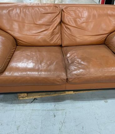Canape Roche Bobois cuir marron