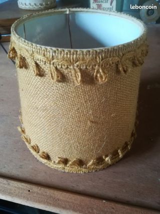 Ancien abat-jour en jute