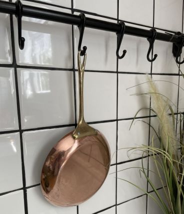 Poële en cuivre vintage