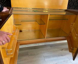 Lot de 5 meuble bar à whisky suspendu