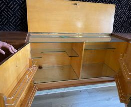 Lot de 5 meuble bar à whisky suspendu