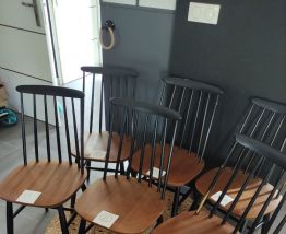 6 Chaises scandinave tapiovaara
