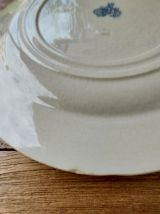 9 assiettes plates Gien 